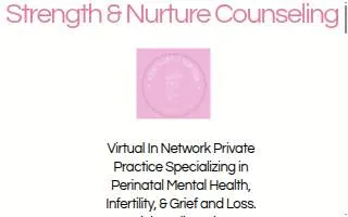 Strength and Nurture Counseling, LLC of Kearny website