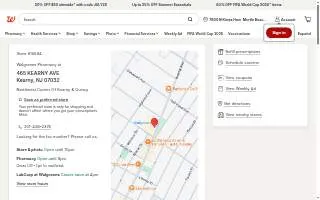 Walgreens of Kearny website