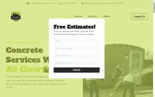 All Clear Concrete and Demolition website