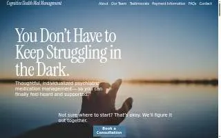 Cognitive Health Med Management website