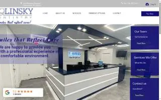 Polinsky Dentistry website