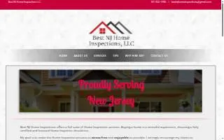 Best NJ Home Inspections, LLC website
