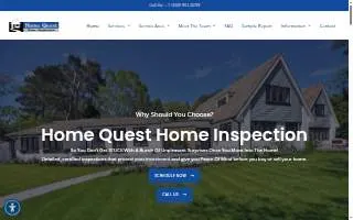 HOME QUEST Home Inspection Services of Linden website