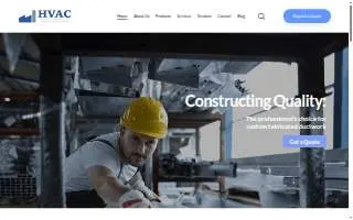 HVAC Metal Home website