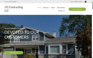 JO Contracting LLC website