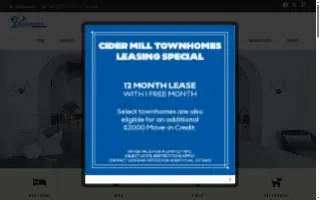 Cider Mill TownHomes website