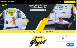 Gogel Tire and Auto Repair website