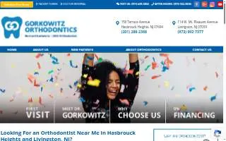 Gorkowitz Orthodontics website