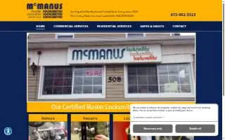 McManus Locksmith website