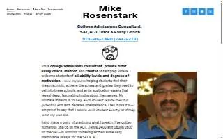 Mike Rosenstark Tutoring website