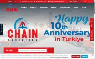 Chain Logistics website