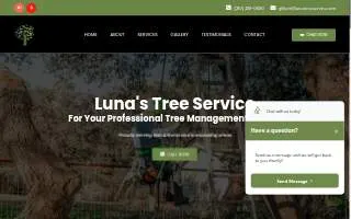 Luna's Tree Service of Lodi website