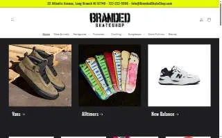 Branded Skate Shop website
