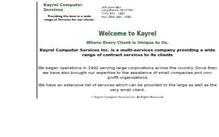 Kayrel Computer Services Inc of Long Branch
