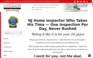 LookSmart Home Inspections of Long Branch website