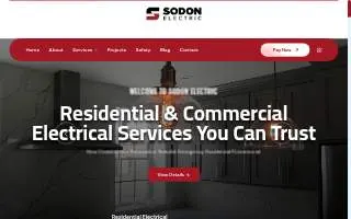 Sodon Electric of Long Branch website