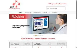 alert Marketing website