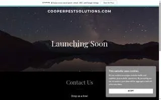 Cooper Pest Solutions of Ewing website