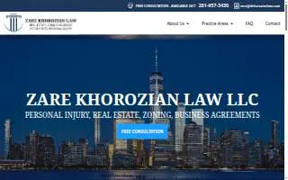 Law Offices of Zare Khorozian, P.C. website