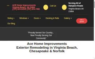 Ace Home Improvements of Manalapan website