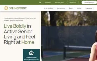 Springpoint Living at Manalapan website