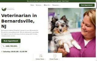 Bernardsville Animal Hospital website