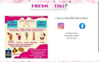 Fresh Tiki Bar Award Winning Ice Cream Shop of Manville website