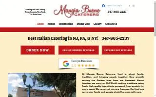 Mangia Buono Caterers of Manville website