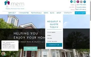 Mem Property Management of Manville website