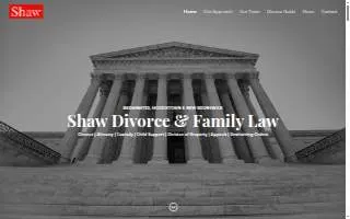 Shaw Divorce & Family Law LLC of Manville website