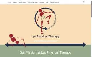 bpt Physical Therapy of Maple Shade website