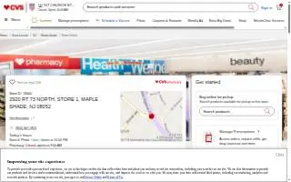 CVS Pharmacy of Maple Shade website