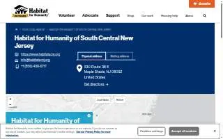 Habitat for Humanity of South Central New Jersey website