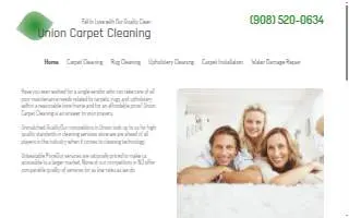 Carpet Cleaning Union website