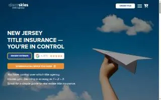 Clear Skies Title Agency of Maplewood website
