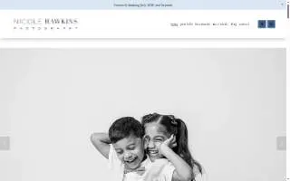 Nicole Hawkins Photography website