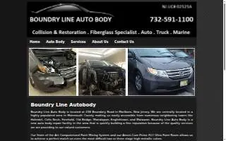 Boundry Line Auto Body Inc. website