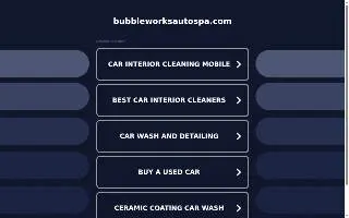 BubbleWorks Auto Spa Exterior Car Wash of Marlboro website