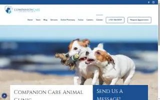 Companion Care Animal Clinic website