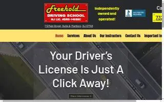 Freehold Driving School website