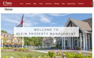 Klein Property Management of Marlboro website