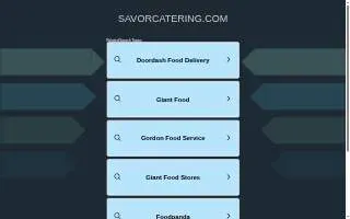 Savor Catering of Marlboro website