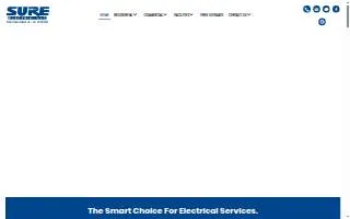Sure Electric LLC of Marlboro website