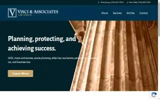 Visci & Associates website
