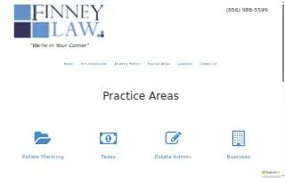 Finney Law website
