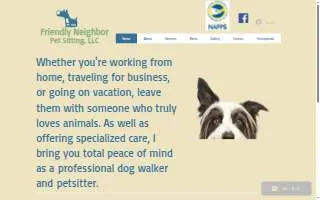 Friendly Neighbor Petsitting LLC of Marlton website