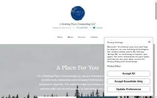 A Resting Place Counseling website