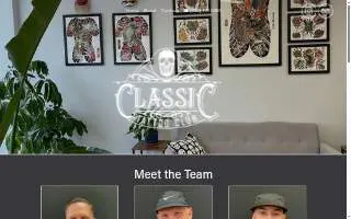 Classic Tattoo Club Metuchen website