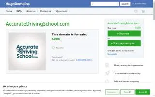 Accurate Driving School of Middlesex website