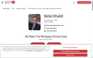 Belal Khalid at Guaranteed Rate Affinity of Middlesex website